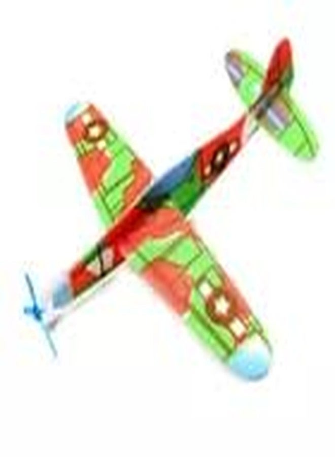 REES52 4Pcs Kids DIY Foam Flying Glider Plane, Handmade Flying Airplanes Educational Toys Model Craft Kits-Plastic - Image 2